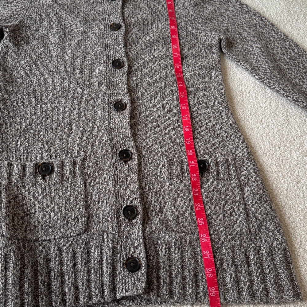 Lands' End Brown Knit Cardigan/Sweater - Picture 12 of 12